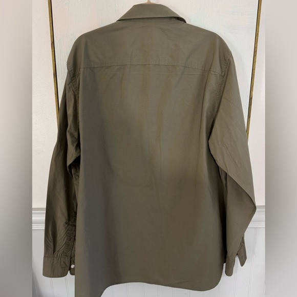 TIMBERLAND Men’s Cotton Pro Tech Button Down Shirt Army Green Size XL - Picture 5 of 5